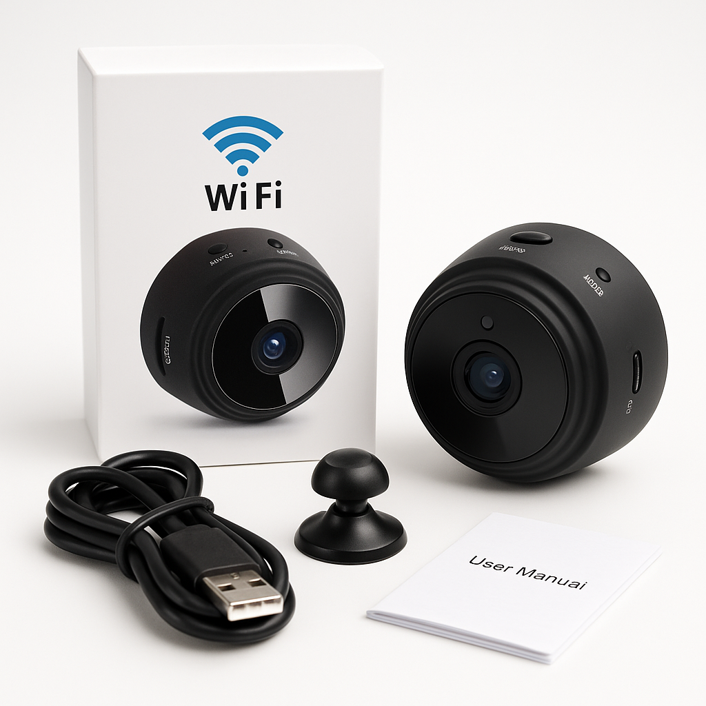 Mini A9 WiFi Security Camera – 1080P HD, Night Vision & Motion Detection