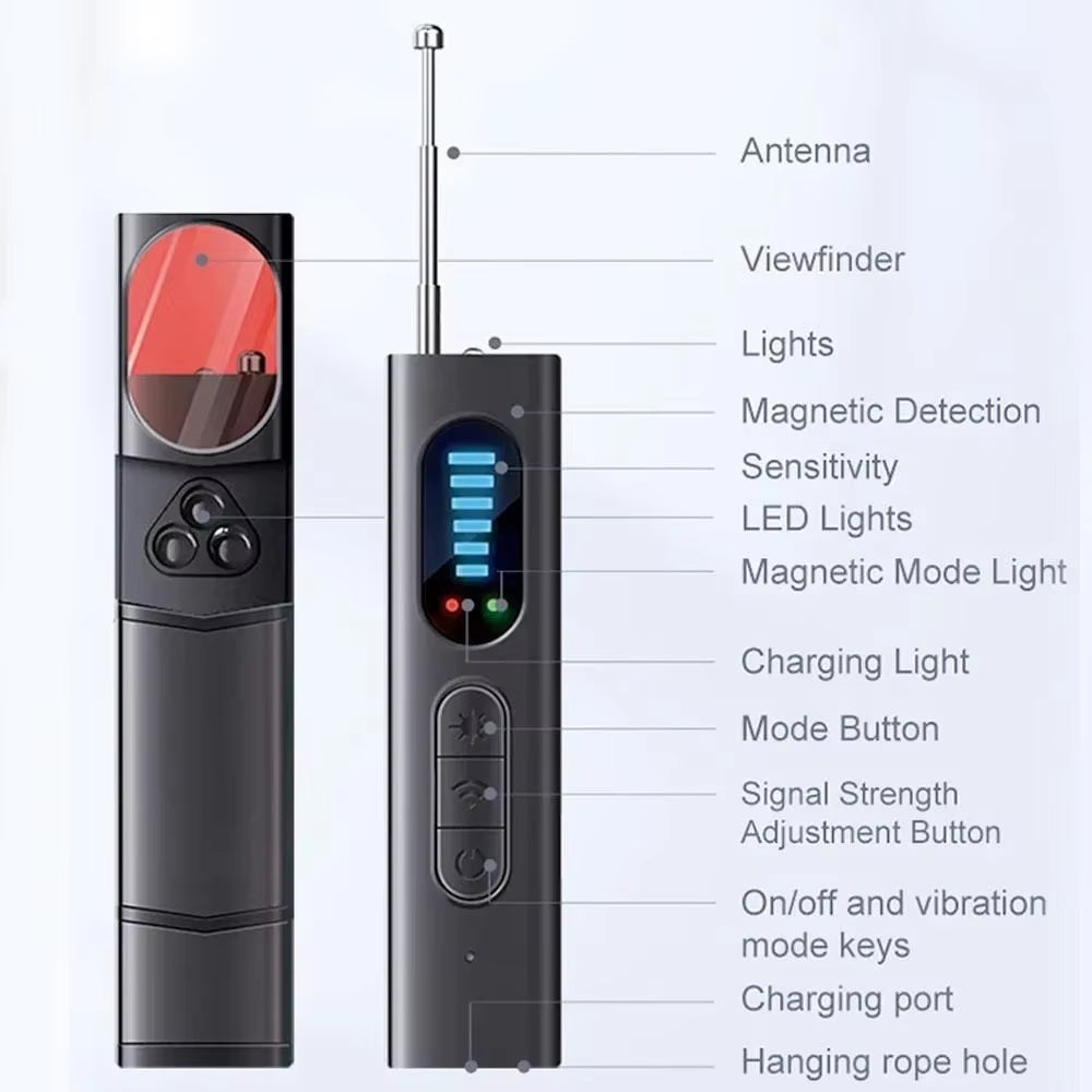 Smart chip technology, adjustable sensitivity and magnetic detection.